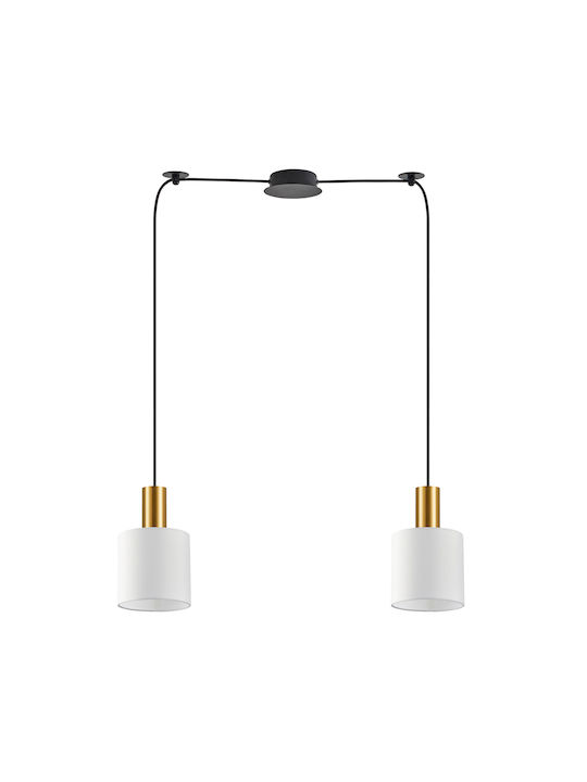 Home Lighting Pendant Lamp 2xE27 Gold