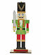 Iliadis Wooden Christmas Nutcracker 30cm Green