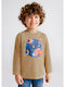 Kids' Shirt Long Sleeve Beige Ecofriends
