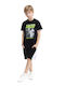 Kids Summer Set With Shorts 2pcs Black