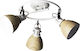 Avide ABPL-3XE27-ANA Ceiling Mount Light 41cm White with Socket E27