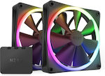 NZXT F140 RGB Ventilator Carcasă cu Conexiune 4-Pin PWM 2buc