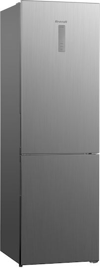 Brandt Ψυγειοκαταψύκτης 347lt NoFrost Υ195xΠ60xΒ68.5εκ. Inox BFC2065NX