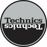 Technics Slipmat από Τσόχα Moon 1 (Ζεύγος) σε Μαύρο Χρώμα