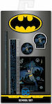 Graffiti Batman Set de Papetărie pentru Copii cu Creion, Radieră, Caiet de Notițe și Riglă 5buc