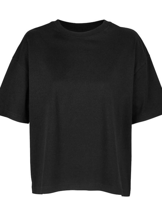 Sol's Boxy Women's Promotional T-Shirt in Black