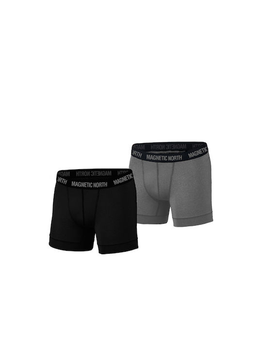 Magnetic North Men's Boxers Black / Grey 2 Pack