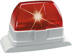 Abus Alarm Siren Batterie Outdoor 10-15V with Rot Light 11x17.5cm