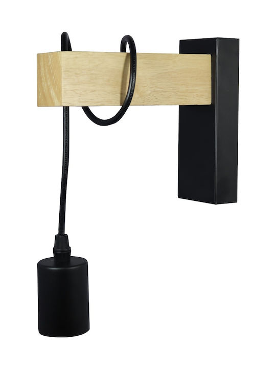 Avide ABWPL-MADW1 Modern Wall Lamp with Socket E27 Black