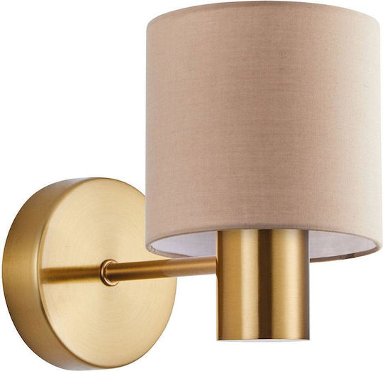 Home Lighting Modern Wall Lamp with E27 Lamp Bulb Base Gold 17x14x14cm