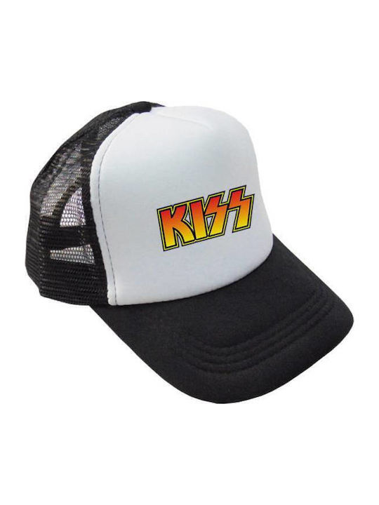 Kiss Logo Jockey mit Netz Schwarz