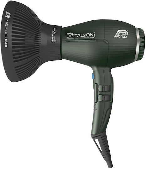 Parlux Digitalyon Magic Sense Ionic Professional Hair Dryer with Diffuser 2400W Charcoal
