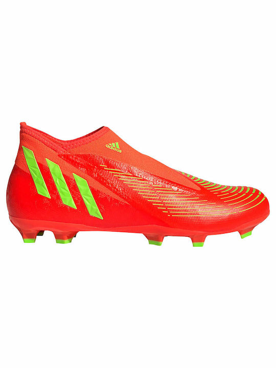 Adidas Predator Edge.3 FG Ψηλά Ποδοσφαιρικά Παπούτσια με Τάπες Solar Red / Team Solar Green / Core Black