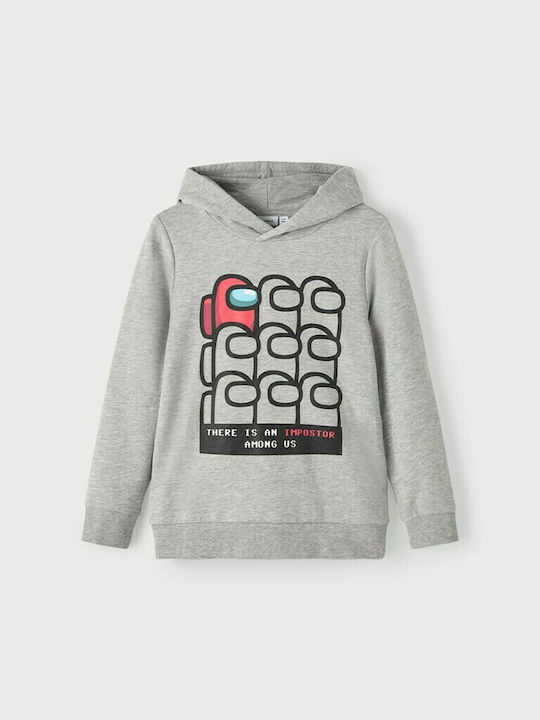 Name It Kinder Sweatshirt mit Kapuze Gray Amongus