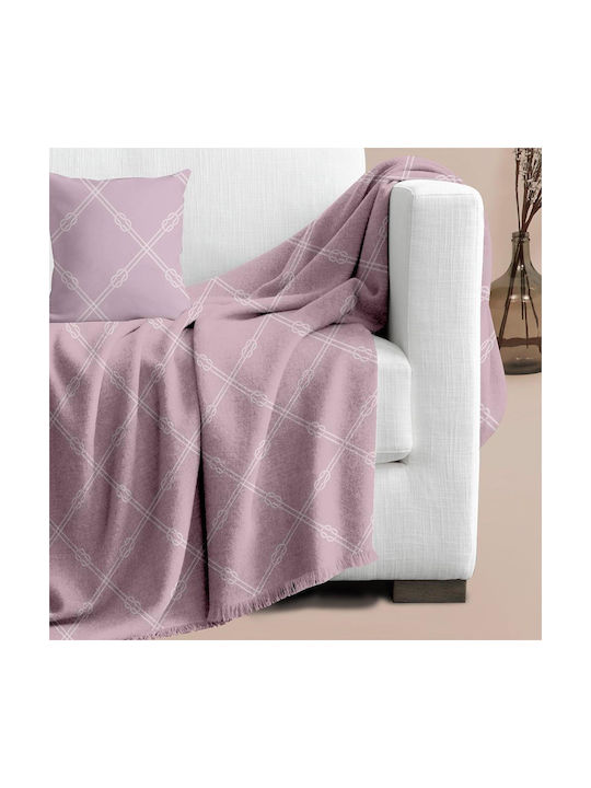 Makis Tselios Home Διακοσμητική Μαξιλαροθήκη Nautica από 100% Βαμβάκι Pink 40x40εκ.