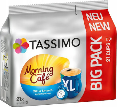 Tassimo Morning Cafe Espresso Capsule Compatible with Tassimo Machines 21pcs Mild&Smooth