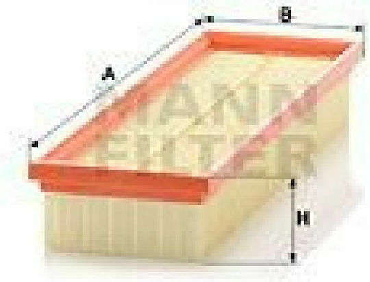 Mann Filter Filtru de Aer Auto pentru Citroen Berlingo / Xantia / Xsara / Magazin online ZX Peugeot 306 / 405 / Partener / Ranch - Ferma Renault Clio / Kangoo / Thalia