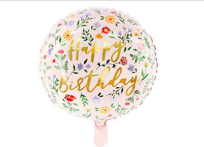 Foil balloon Happy Birthday Pink, 45cm