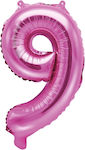 Foil Balloon 0-9 Fuchsia 35cm