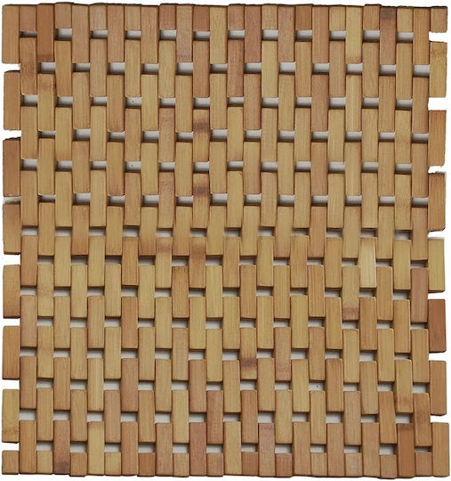 General Trade Badematte Hölzernes Platz 727778 Braun 54x54cm