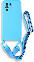 Bodycell Back Cover Silicon cu Curea Albastru d...