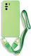 Bodycell Back Cover Silicon cu Curea Verde deschis (Poco F3 / Mi 11i)
