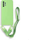 Bodycell Back Cover Silicon cu Curea Verde desc...