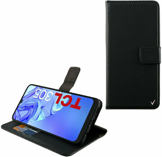 Volte-Tel Allure Magnet Портмоне Изкуствена кожа Черен (TCL 30/30 5G/30+)