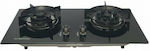 Proton NG-2 Liquid Gas Countertop Double Burner Black