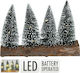 Beleuchtet Weihnachtsdekoration Baum Klassisch 12cm Grün