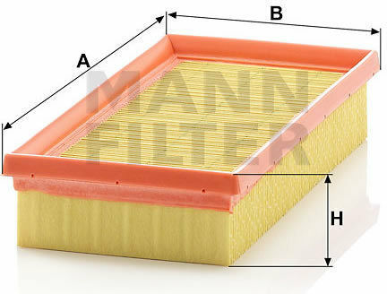 Mann Filter Luftfilter für Autos für Opel Agila Suzuki Spritzer / Swift