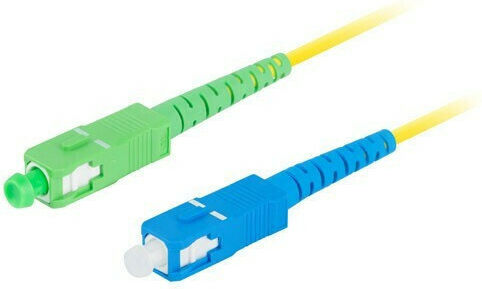 Lanberg Καλώδιο Οπτικής Ίνας SC/APC-SC/UPC 5m Κίτρινο