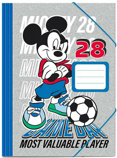 Diakakis Папка с Маркуч и Уши за Хартия A4 Сив Disney Mickey Mouse