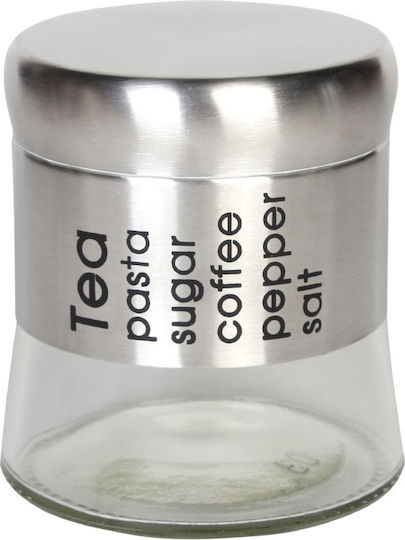 Keskor Keskor Lebensmittelgläser & Behälter Glas Tee mit Deckel Silber 400ml