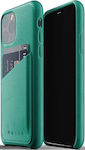 Mujjo Full Leather Umschlag Rückseite Leder Alpine Green (iPhone 11 Pro) MUJJO-CL-002-GR