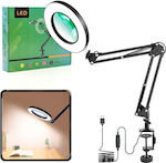 Tabletop Magnifying Lense with Light x5 LED USB