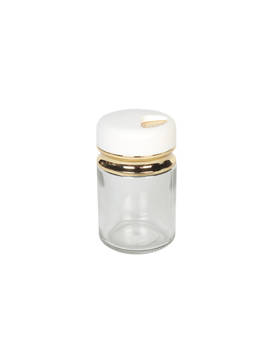 Keskor Glass Tabletop Spice Jar White