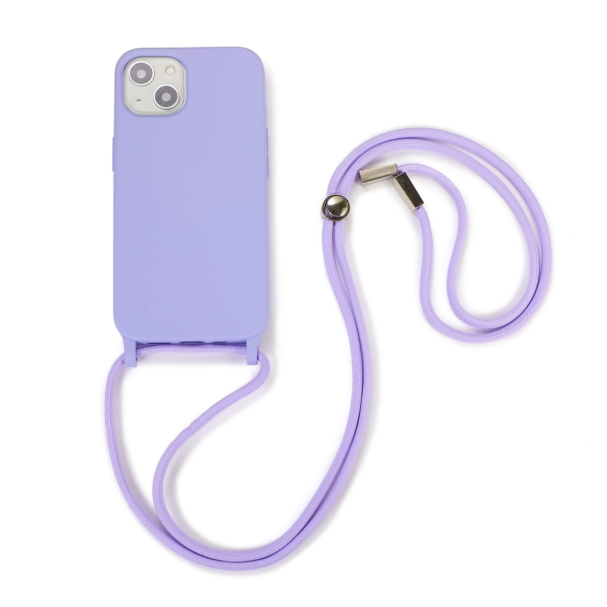 20220718112744 Iphone 11 Thiki Me Louraki Crossbody Lanyard Elastic Silicone Phone Case Purple 