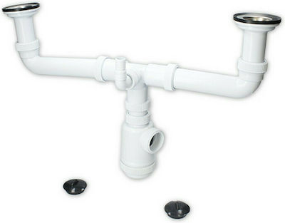 Plastic Siphon Sink White S6500125