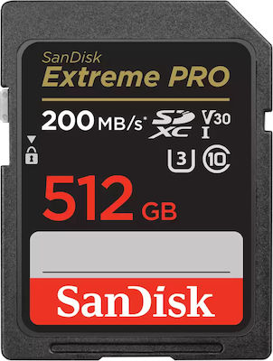 Sandisk Extreme Pro SDXC 512GB Clasa 10 U3 V30 UHS-I