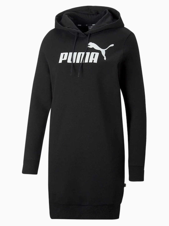 Puma Mini Μακρυμάνικο Αθλητικό Φόρεμα Μαύρο