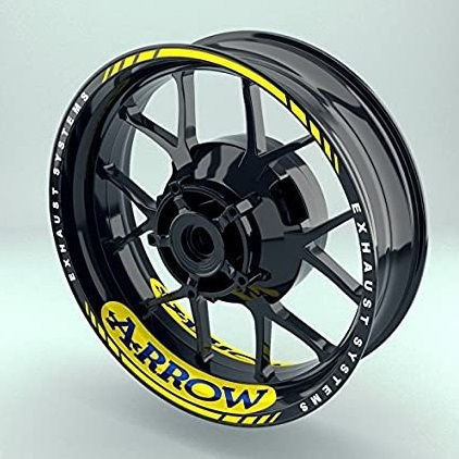 Frisky Αυτοκόλλητη Ταινία Ζάντας Arrow Wheel Sticker Κίτρινο