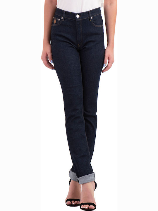 Trussardi High Waist Women's Jean Trousers in S...