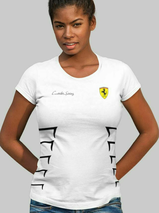 Carlos Sainz Ferrari w t-shirt - WEISS