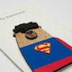 My Superhero Greeting Card Nameday Wooden 15x11cm