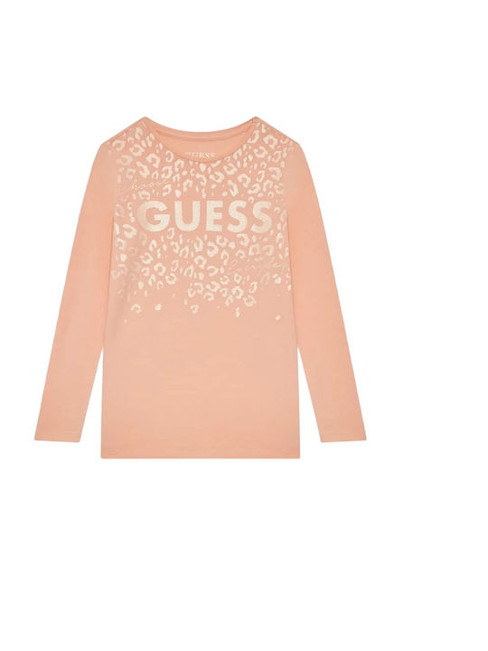 Guess Bluză pentru copii Cu mânecă lungă Roz