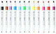 Topwrite Board & Fine Markere de Desen Set 12buc