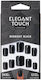 Elegant Touch Nail Tips in Black Color 24pcs 4020755
