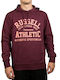 Sweatshirt mit Kapuze Burgundisch
