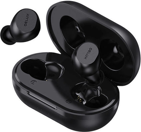 Delux DT3 In-Ear Bluetooth-Freisprecheinrichtung Kopfhörer mit Ladeetui Schwarz
